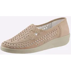 Slipper CLASSIC, Damen, Gr. 37, beige, Glattleder, Nubukleder, Nubukleder, klassisch, Schuhe