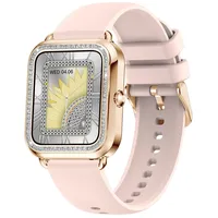 findtime Smartwatch Damen mit Telefonfunktion, Strass Fitnessuhr Kompatibel mit Android iOS, Elegante Damenuhren mit Bluetooth Anrufe Schlafmonitor Schrittzähler Herzfrequenz