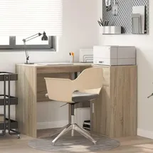 vidaXL Eckschreibtisch Sonoma Eiche braun