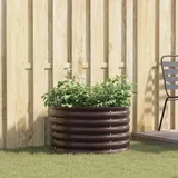 vidaXL Garten-Hochbeet verzinkter Stahl