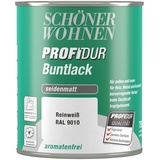 SCHÖNER WOHNEN Profidur Buntlack 750 ml RAL 9010 reinweiß seidenmatt