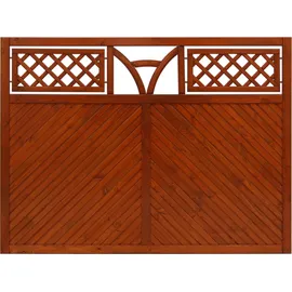 Andrewex Vorgartenzaun 180 x 135 cm Teak