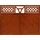 Andrewex Vorgartenzaun 180 x 135 cm Teak