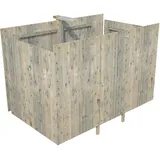 Palmako Gartenhaus Karl 3,60 x 7,62 m Grau