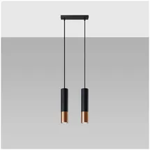 Sollux Loopez 2-flg. 30 cm schwarz/kupfer