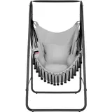 Tectake tectake® Hängesessel, Alison, Boho-Style, Belastbarkeit 160kg