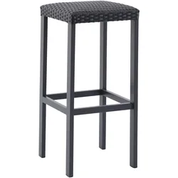 METRO PROFESSIONAL Gastro Barhocker Balsario, Alu/PE-Rattan, schwarz