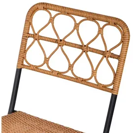 Outsunny Gartenmöbelset, Stahl, PE-Rattan