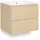 Homestyle4u Waschtischkombi, Eiche, Holz, Keramik, 61x54x47 cm, Badezimmer, Badezimmerschränke, Waschtischkombinationen