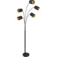 GLOBO Lighting Stehlampe »CLARKE«, - Stehleuchte Metall schwarz matt,