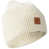 Camel Active Beanie aus einem Baumwoll-Kaschmir-Mix in Creme | Gr.: onesize