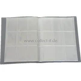 laboxã bonbonsbylaconfiseriemelunaise Leerer Ordner - 32 Seiten (576 Karten) - Ideal zum Sammeln von Fotos/Karten - Farbe Neutral - Schwarz