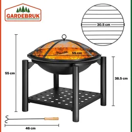 Gardebruk Feuerschale Ø 55 cm Schwarz