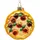 SIKORA Pizza besondere Weihnachtskugel Glas Christbaumschmuck Deko Figur Weihnachten Anhänger Ornament - Trend Line - BS485