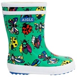 Aigle Baby-FlacTheme grün Insekten Gummistiefel 20 EU