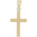 Kettenanhänger ADELIA ́S "Unisex Anhänger – Kreuz Kreuzanhänger aus 333 Gold", gold, Schmuckanhänger, Damen, Gelbgold 333, Kettenanhänger, Ein kleines Geschenk mit großer Wirkung