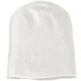 Mississhop 381 Feinstrick Kaschmir-Gemisch Beanie Mütze Slouch/XXL Schal/Handschuhe Creme Einheitsgroesse Muetze