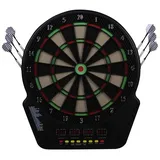 Homcom Elektronische Dartscheibe schwarz