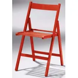 4er-Set Klappstuhl Libro Holz Rot