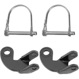 Fahrradanhänger Kupplung 2 Stücke Fahrrad Anhängerkupplung, Anhängerkupplung mit Sicherungsstift für Qeridoo Modell Kinderkarren, Hundeanhänger, Haustierkarren, Lebensmittelkarren