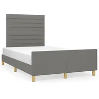 VidaXL Bettgestell ohne Matratze Dunkelgrau 120x200 cm Stoff