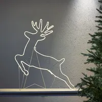 Star Trading Outdoor Rentier-Silhouette ,Tapesil', 480 LEDs, Netzbetrieb, warmweiß,