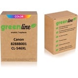 greenline ersetzt Canon 8288 B 001 / CL-546 XL Tintenpatrone, color