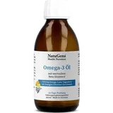 NatuGena Omega-3 Öl | 200 ml | natürliches, hochwertiges Fischöl | aus nachhaltigem Fischfang | Orange-Zitrone-Geschmack