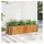 vidaXL Pflanzkübel 110 x 30 x 27,5 cm Braun