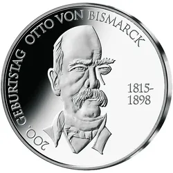 Die 10-Euro-Gedenkmünze "200. Geburtstag Otto von Bismarck"!