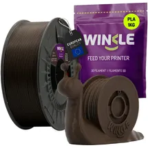 winkle feed your printer WINKLE PLA HD Filamentspule 1,75 mm 1 kg Ebenholzbraun