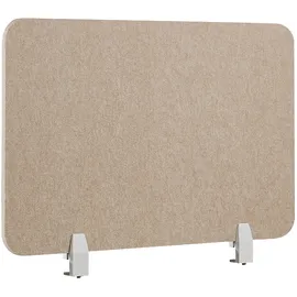 Beliani Schreibtischtrennwand SPLIT 80 x 50 cm Beige