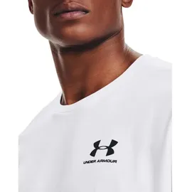 Under Armour Sportstyle Left Chest Trainingsshirt Weiß L