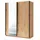 Feldmann-Wohnen Schwebetürenschrank Gozo 180 x 198 x 62 cm Braun/Schwarz