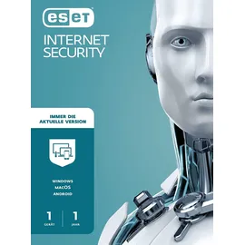 ESET Internet Security 2025 ESD 3 Geräte 1 Jahr DE Win Android