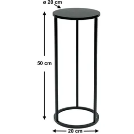 DanDiBo Ambiente Blumenhocker 50 x 50 cm Schwarz
