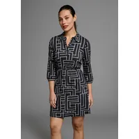 LAURA SCOTT Polokleid Grafik-Print Blau 44