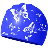LUMOOM Unisex Badekappe für Erwachsene (Königsblau)