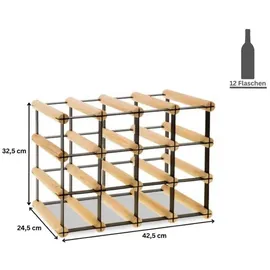 Proregal Weinregal 32,5 x 42,5 x 24,5 cm Natur