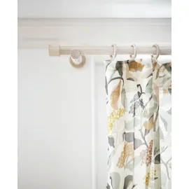 Schöner Wohnen Gardinenstange "Set Mira 1-Lauf Ø 25 mm", beige (natur), B:160cm Ø:25mm, Holzwerkstoff, SCHÖNER WOHNEN-KOLLEKTION, Gardinenstangen, mit Bohren, verschraubt, Wandmontage Gardinenstangen Set Mira Ø 25 mm