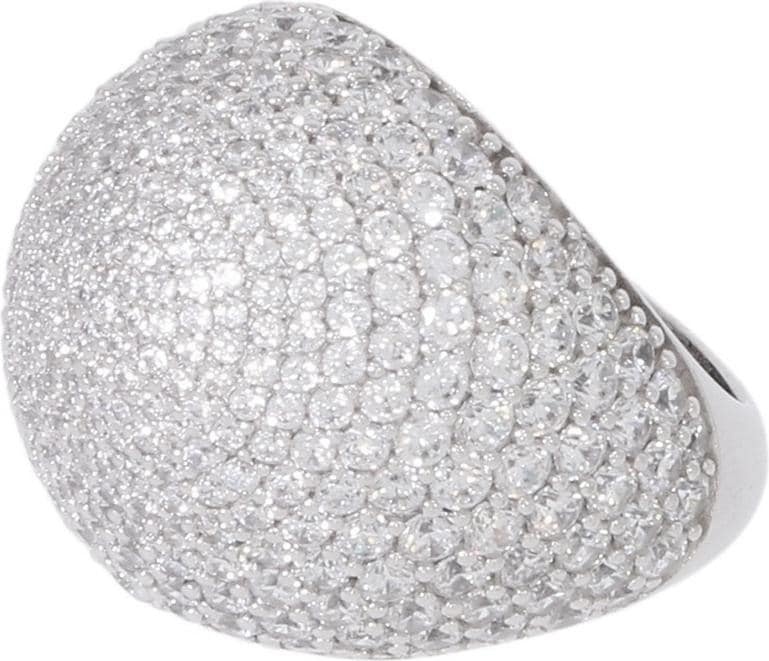 Faberge, Ring, Ring "mit 170 Zirkone", (58 / 18,4 mm Ø, 925 Sterling Silber)