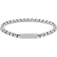Lacoste L'ESSENTIEL Edelstahl Armband silberfarben 19 cm