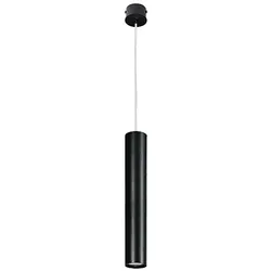 Licht-Erlebnisse Metall Hängelampe Schwarz GU10 Modern schmal