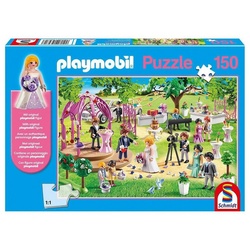 Schmidt Spiele Puzzle Schmidt 56271 – PLAYMOBIL® – Puzzle, 150 Teile, inkl. original Figur, Die Hochzeit, 150 Puzzleteile bunt