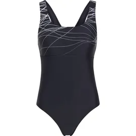 Mc Kinley Badeanzug Damen Schwarz/Weiß 38 Cup D