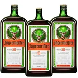 Jägermeister – 3 x 3l Premium Kräuterlikör 35% Vol. - Integrierte Ausschankhilfe für den perfekten Shot – 56 erlesene Kräuter – Im Eichenfass gelagert – Das Original aus Wolfenbüttel