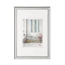 walther design  Bilderrahmen Trendstyle silber 32,7 x 42,8 cm