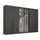 Rauch Drehtürenschrank RAUCH "Kleiderschrank Schrank Garderobe SKAT SHINE mit hochwertigem", grau (graphit), B:301cm H:235cm T:63cm, Holzwerkstoff, Schränke, Drehtürenschrank, transparentem Grauglas inkl. umfangreichem Zubehör MADE IN GERMANY