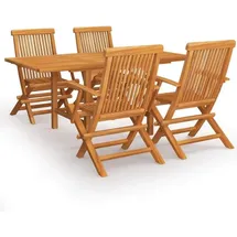 Teak Massiv Gartenmöbel Set 5-TLG. Sitzgruppe