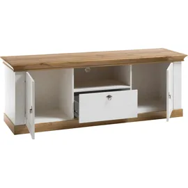 Home Affaire Cremona Lowboard 183 cm Weiß Metall/MDF/Melamin/Holzwerkstoff